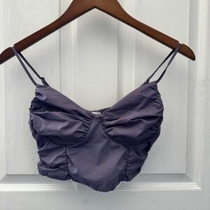 Garage Lavender Shirred Bustier Cami